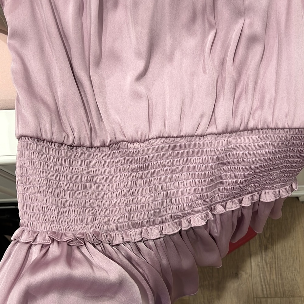 Worn BCBGMaxAzria lavender dress size 6 fits s-m sizes - Picture 8 of 8